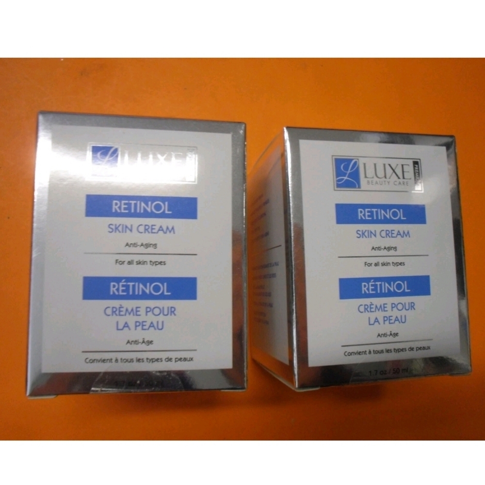 Luxe Retinol Skin Cream Anti-aging For All Skin Types Lot of TWO BOXES Sealed